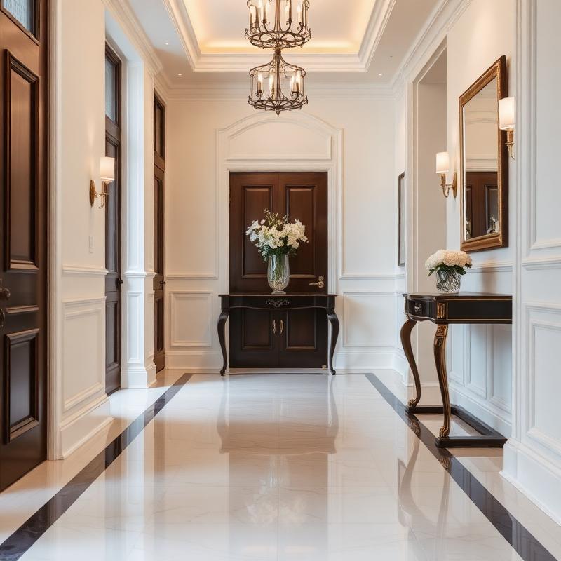 Hallway and entrance freshly cleaned